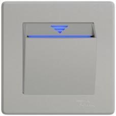 UP-Hotelcard KNX EDIZIO.liv SNAPFIX mit Busankopppler hellgrau GMI A
