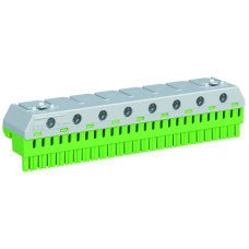 Klemmenblock ABB ZK268G 63A 8x2.5-25mm²+26x1.5-4mm² (Quick) gelb-grün