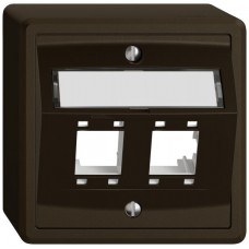 AP-Montageset EDIZIO.liv SNAPFIX für freenet Kat.5e/6 2x braun AP-Montageset EDIZIO.liv SNAPFIX für freenet Kat.5e/6 2x braun