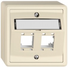 AP-Montageset EDIZIO.liv SNAPFIX für freenet Kat.5e/6 2x crema AP-Montageset EDIZIO.liv SNAPFIX für freenet Kat.5e/6 2x crema