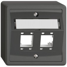 AP-Montageset EDIZIO.liv SNAPFIX für freenet Kat.5e/6 2x dunkelgrau AP-Montageset EDIZIO.liv SNAPFIX für freenet Kat.5e/6 2x dunkelgrau