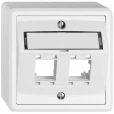 AP-Abdeckset EDIZIO.liv SNAPFIX für freenet 2xRJ45 weiss AP-Abdeckset EDIZIO.liv SNAPFIX für freenet 2xRJ45 weiss