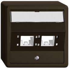 AP-Montageset EDIZIO.liv SNAPFIX für freenet Kat.6A Adapter 2x braun AP-Montageset EDIZIO.liv SNAPFIX für freenet Kat.6A Adapter 2x braun