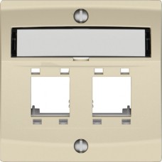 Montageset EDIZIO.liv SNAPFIX für freenet Kat.5e/6 2x crema Montageset EDIZIO.liv SNAPFIX für freenet Kat.5e/6 2x crema