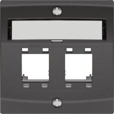 Montageset EDIZIO.liv SNAPFIX für freenet Kat.5e/6 2x dunkelgrau Montageset EDIZIO.liv SNAPFIX für freenet Kat.5e/6 2x dunkelgrau