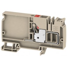 Einspeiseklemme Weidmüller AAP12 PUSH IN 10mm² 57A TS35 beige rot WE - 100 Stück