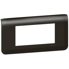 Abdeckrahmen MOS 1x4 Module horizontal schwarz matt
