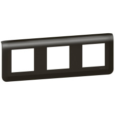 Abdeckrahmen MOS 3x2 Module horizontal schwarz matt