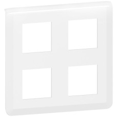Abdeckrahmen MOS 4x2 Module quadratisch weiss