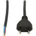 Apparatekabel Gd 2x1mm² 5m schwarz Stecker T11