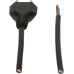Apparatekabel Gd 2x1mm² 5m schwarz Stecker T11