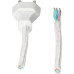 Apparatekabel GrB 3x0.75mm² 3m weiss-gu Stecker T12
