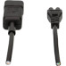 Apparatekabel MH C14/C5 Tdlr 3x0,75mm² 1,5m schwarz