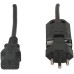 Apparatekabel MH Clip-Clap T12/C13 Td 3x0,75mm² 2m schwarz