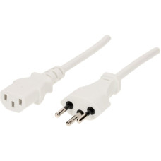 Apparatekabel MH T12/C13 Td 3x0,75mm² 1m weiss