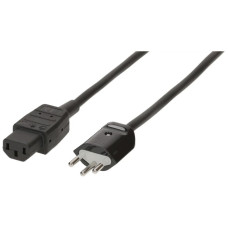 Apparatekabel MH T12/C13 Td 3x1mm² 2m schwarz - 1 Stück