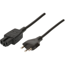 Apparatekabel MH T12/C15A Td 3x1mm² 2m schwarz