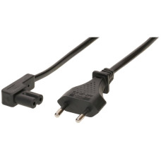 Apparatekabel MH T26/C7 Winkel Tdlf 2x0,75mm² 1,8m schwarz