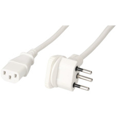 Apparatekabel MH abgw. T12/C13 Td 3x0,75mm² 2m weiss