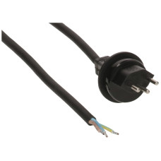 Apparatekabel Max Hauri GDV 3x1.5mm² 5m schwarz Stecker T13 IP55 - 1 Stück