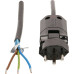 Apparatekabel Max Hauri Td 3x1mm² 5m schwarz 180° Stecker Clip-Clap T12