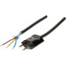 Apparatekabel Max Hauri Td 3x1mm² 5m schwarz Stecker T12