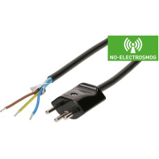 Apparatekabel Max Hauri Td 3x1mm² 5m schwarz Stecker T12