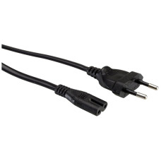 Apparatekabel ROLINE T26 → C7 2x0.75mm² 250VAC/2.5A schwarz 3m