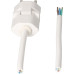Apparatekabel Td 3x1mm² 5m weiss 180° Klapp-Stecker T12