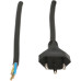 Apparatekabel Td3x1mm² 5m schwarz Stecker T12