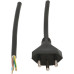 Apparatekabel Tdlr 3x0.75mm² 2m schwarz Stecker T12