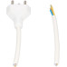 Apparatekabel Tdlr 3x0.75mm² 2m weiss Stecker T12