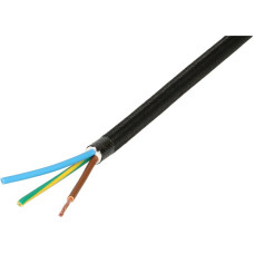 Kabel H05VV-F textil 3x1mm² schwarz 100m