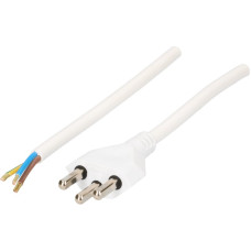 Netzkabel T23 Td 5m 3x1.5mm² weiss