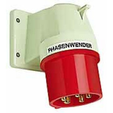 AP-Phasenwender-Apparatstecker CEEtyp 5L 32A Kontakte vernickelt