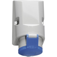 AP-Steckdose CEE Bals 3P 32A 230V 6h blau IP44 vernickelt Quick C.