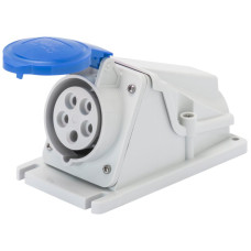 AP-Steckdose CEE Gewiss 309 HP 5P 32A 230V blau 9h IP44 Schraube 170x105mm