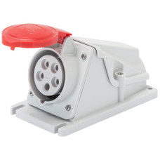 AP-Steckdose CEE Gewiss 309 HP 5P 32A 400V rot 6h IP44 Schraube 170x105mm