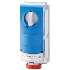 AP-Steckdose CEE Gewiss IB 4P 32A 380-415V rot 6h mechanische Verriegelung IP66