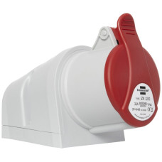 AP-Wandsteckdose Brennenstuhl CEE 32A 3L+N+PE 400V 6h rot 190x89x128mm IP44
