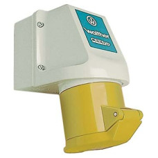 AP-Wandsteckdose CEEtyp 4L 16A IP44 4h gelb