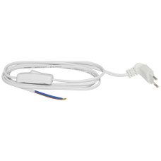 Anschlusskabel Brennenstuhl 2x0.75mm² CEE7/16/frei 90° mit Schalter 1.8m weiss