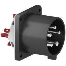 EB-Gerätestecker CEE Bals 5P 32A 500V 7h schwarz IP44 vernickelt QC.