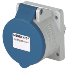 EB-Steckdose CEE 16A 3P 6h 230V blau gerade TwinContact