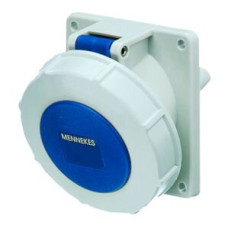 EB-Steckdose CEE 16A 3P 6h 230V blau schräg IP67 Mennekes