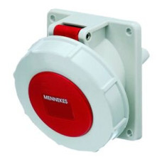 EB-Steckdose CEE 16A 4P 6h 400V rot schräg IP67 Mennekes
