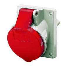 EB-Steckdose CEE 16A 4P 6h 400V rot schräg Mennekes