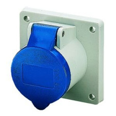 EB-Steckdose CEE 32A 3P 6h 230V blau gerade Mennekes