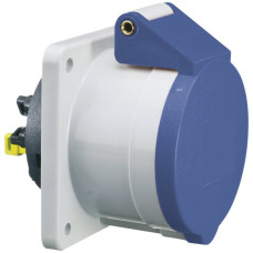 EB-Steckdose CEE Bals 3P 32A 230V 6h blau IP44 vernickelt QC ger.