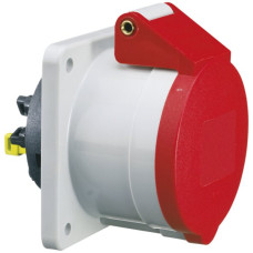 EB-Steckdose CEE Bals 4P 32A 400V 6h rot IP44 vernickelt QC ger.